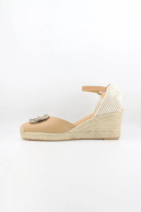Maypol Espadrille Wedge Sandal with Buckle